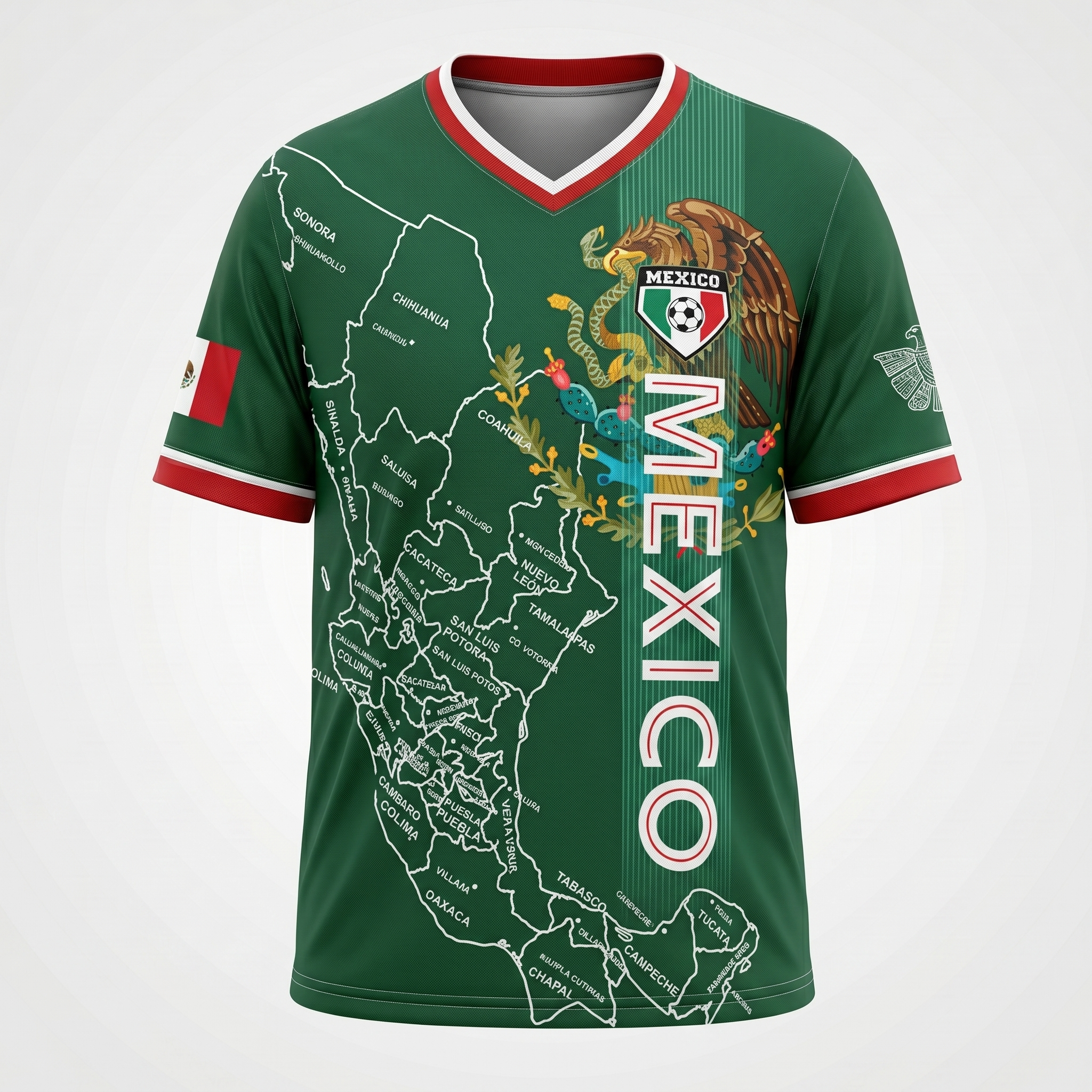 2026 Mexico Map Jersey